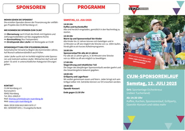 Flyer Sponsorenlauf