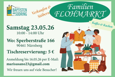Flohmarkt am 23.05. ab 10 Uhr