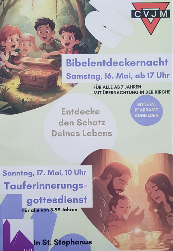 Flyer f&uuml;r Bibelentdeckernacht 16.05